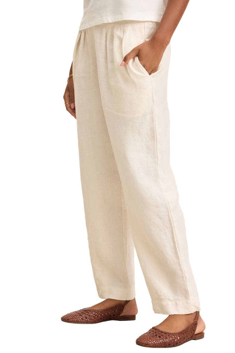 Cleowade Linen Wide Leg Pants, Alternate, color, CHALK WHITE