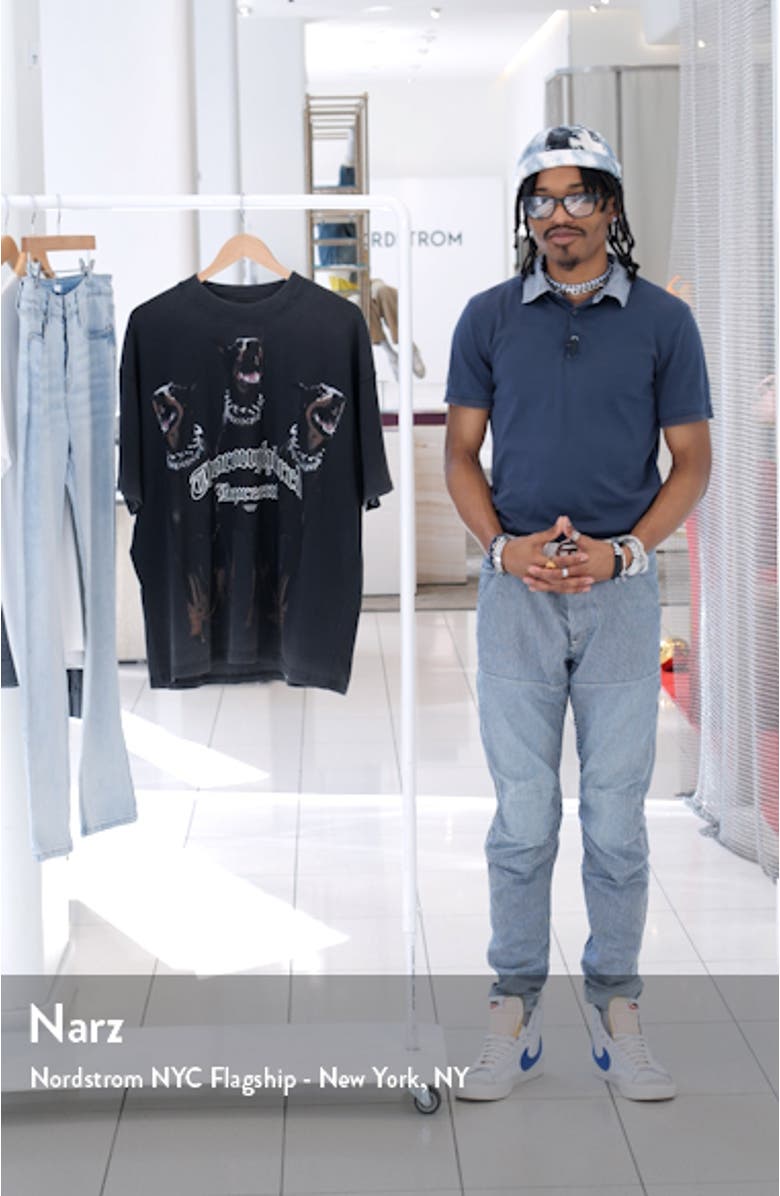 Thoroughbred Oversize Cotton Graphic T-Shirt, sales video thumbnail