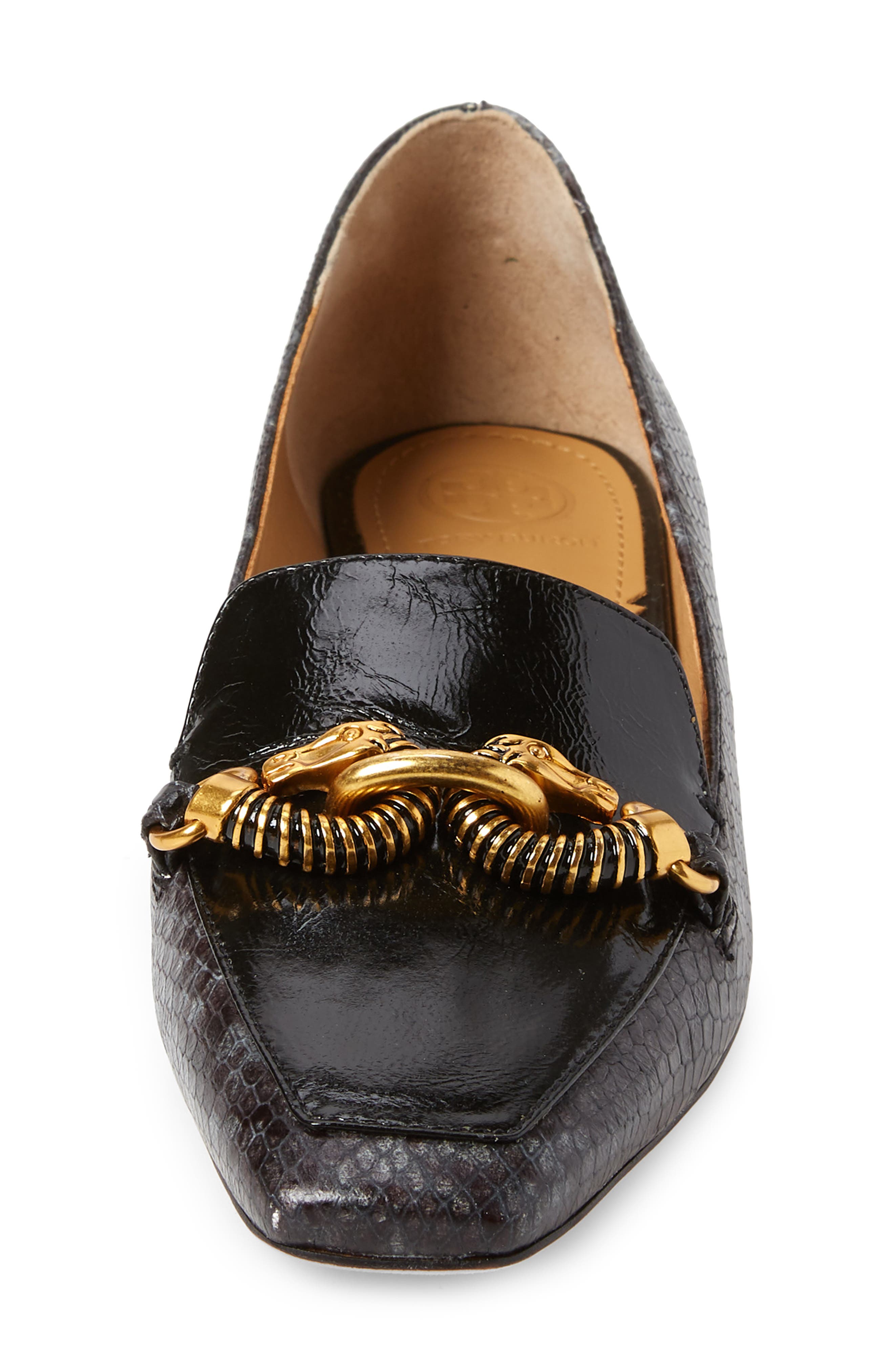 Jessa Loafer, Alternate, color, PERFECT BLACK SNAKE PRINT