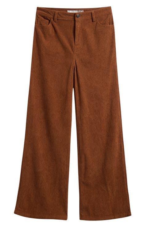 Kids' Wide Leg Corduroy Pants (Big Kid)