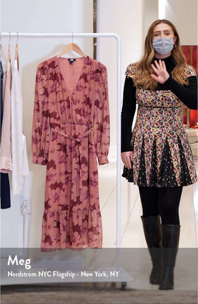 Aloe Long Sleeve Midi Wrap Dress, sales video thumbnail