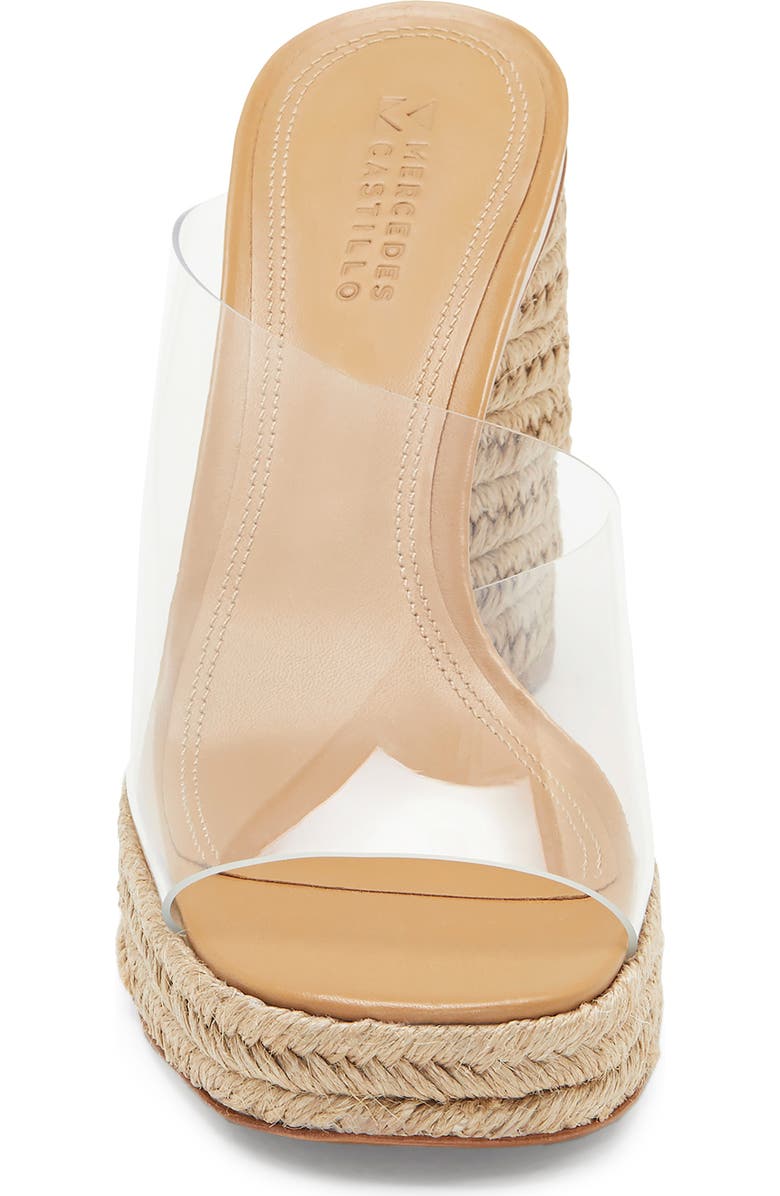 Mercedes Castillo Rocio Clear Espadrille Sandal, Alternate, color,