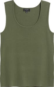 Tahari ASL Scoop Neck Sweater Tank