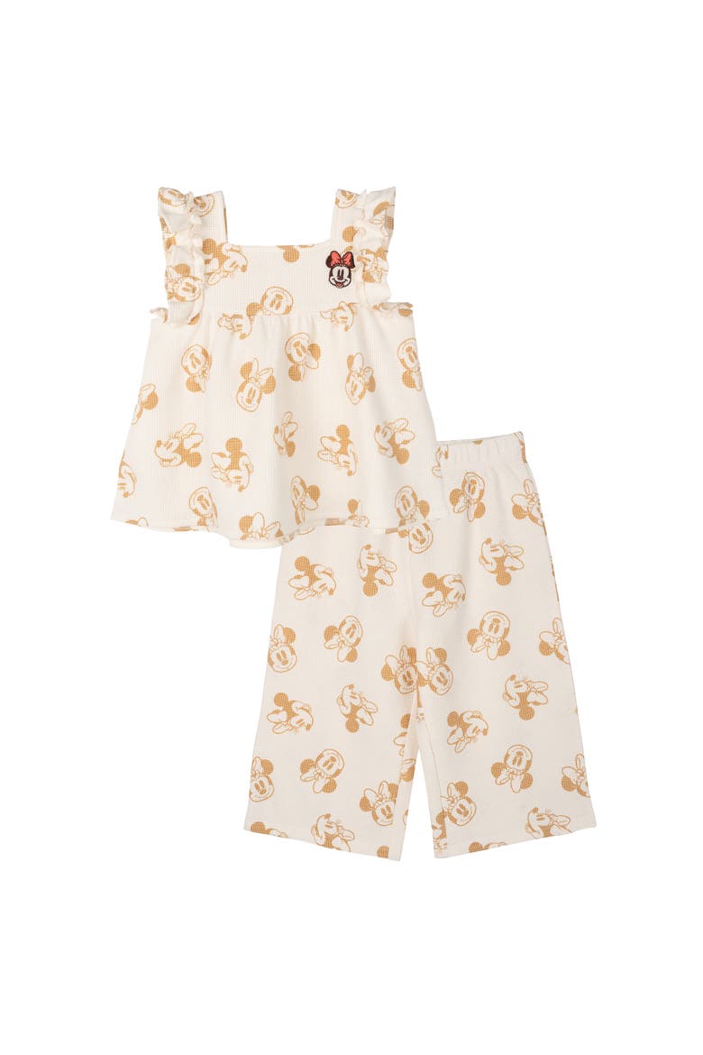 Minnie Mouse Sleeveless 2-Piece Tank Top and Pants Set, Main, color, Minnie Ochre White