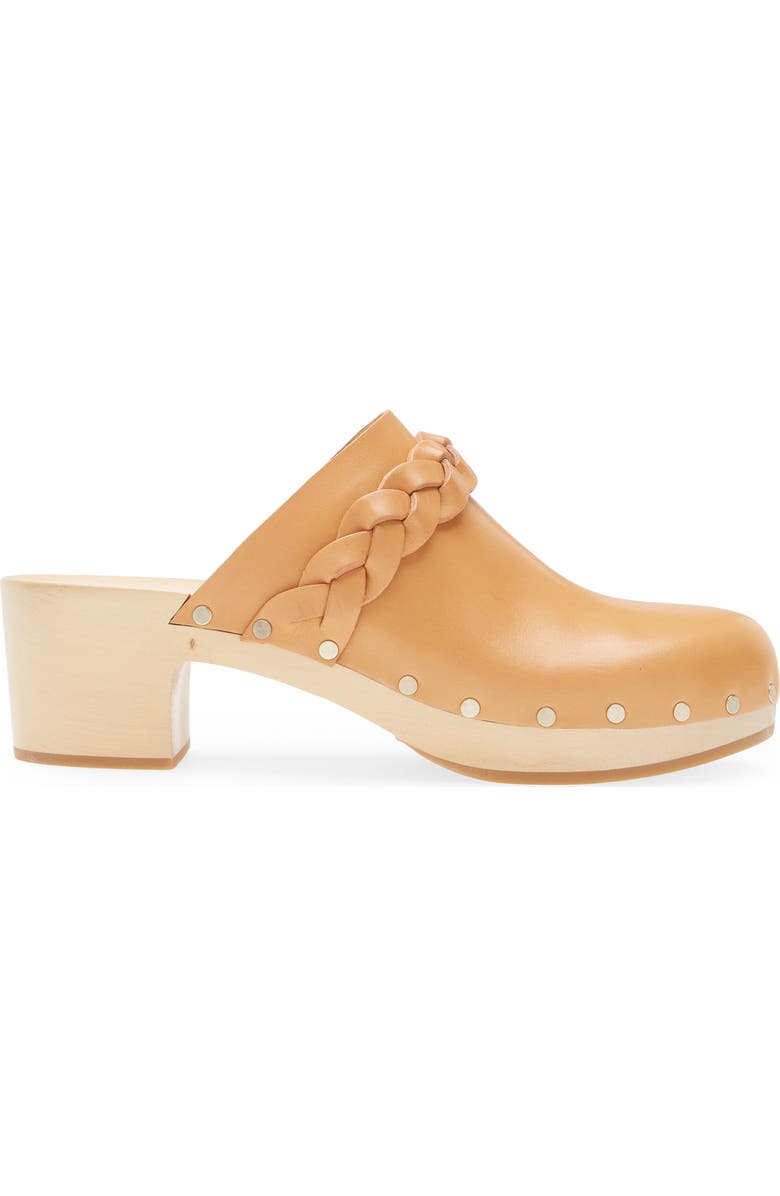 Loeffler Randall Lupa Mid Heel Clog, Alternate, color, Honey
