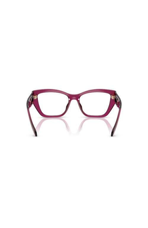 Michael Kors 54mm Square Optical Glasses In Red