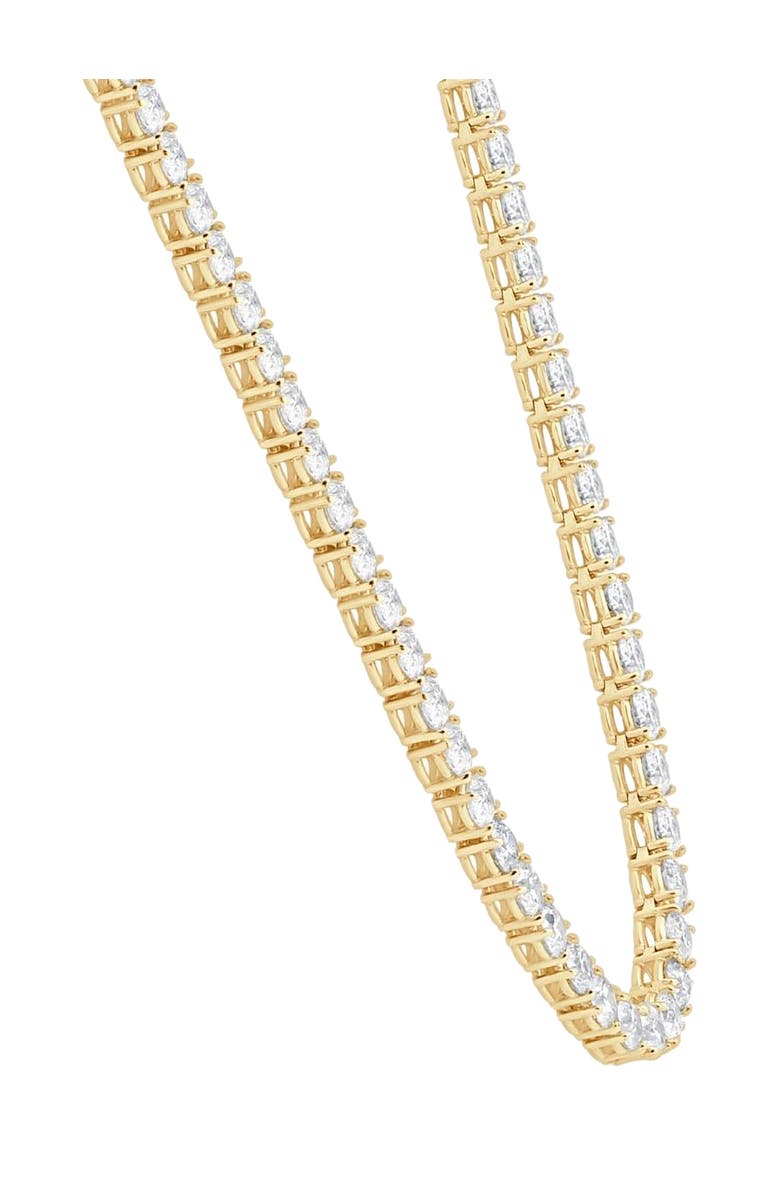 Bliss Diamond 29 Ct Diamond Tennis Necklace 14K Gold 16" Lab Grown, Alternate, color, 