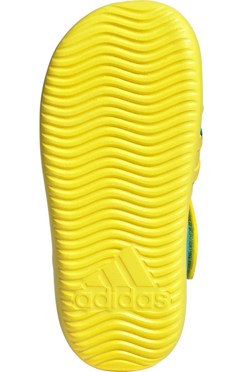 adidas x Disney<sup>®</sup> Kids' The Little Mermaid Flounder Water Sandal, Alternate, color,