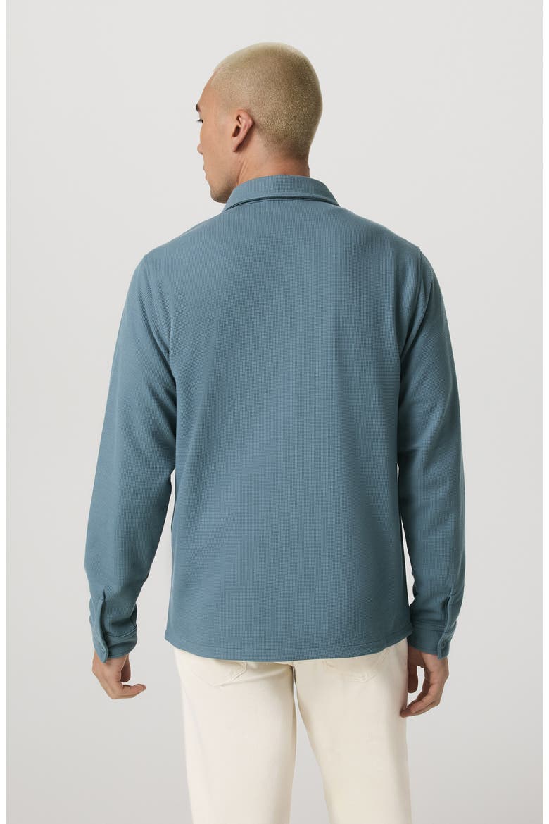 Waffle Shirt Jacket, Alternate, color, ABYSS