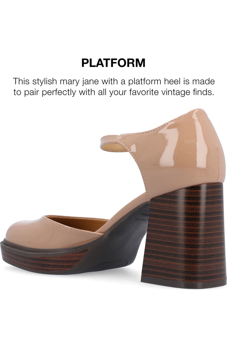 Journee Collection Sophilynn Pump, Alternate, color, Nude