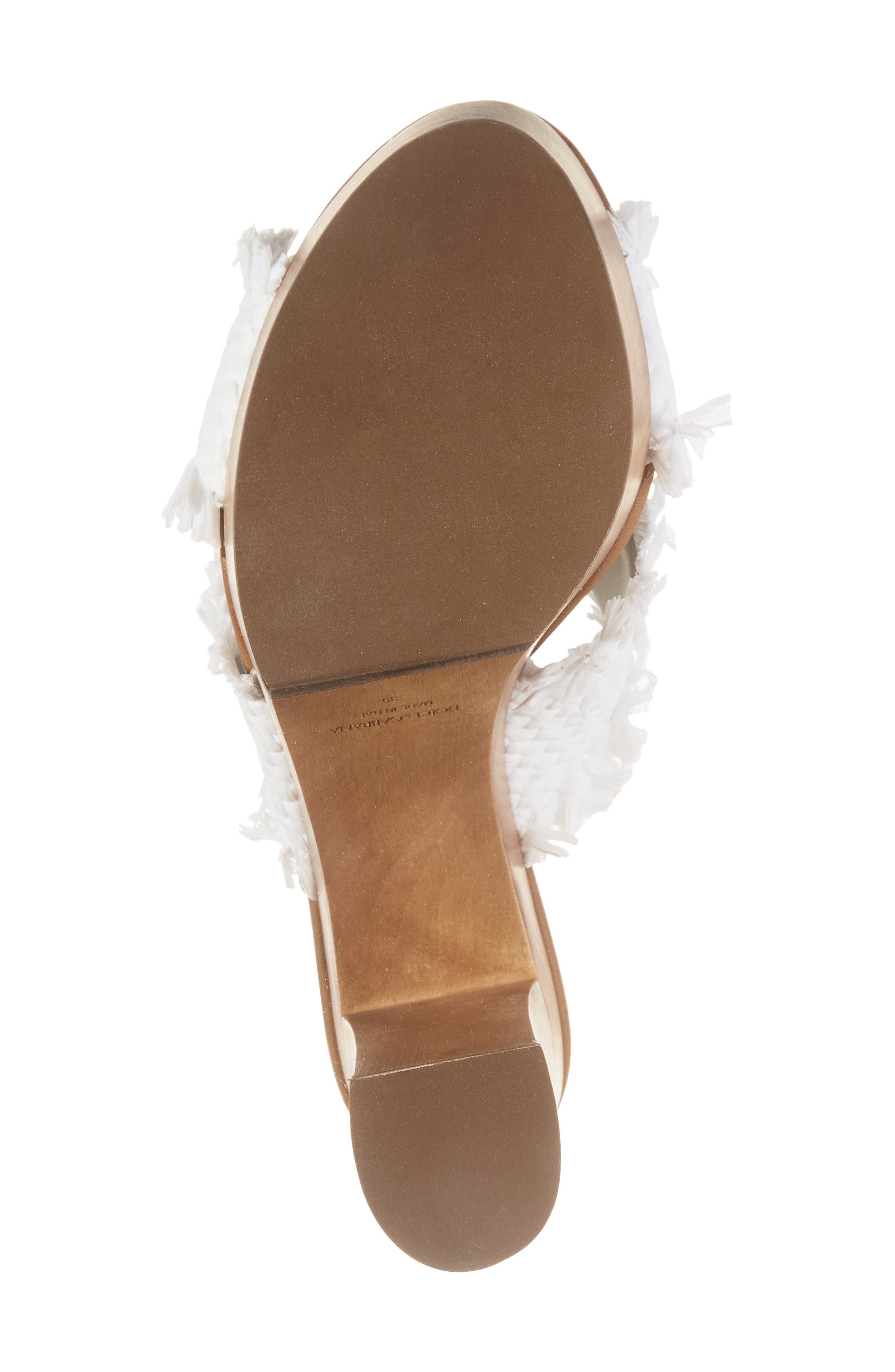 Raffia Platform Sandal, Alternate, color, 89327 BIANCO/ SABBIA