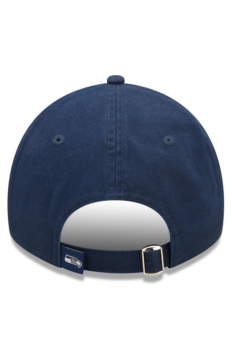 New Era Youth New Era College Navy Seattle Seahawks 2022 Sideline Adjustable 9TWENTY Hat, Alternate, color, 
