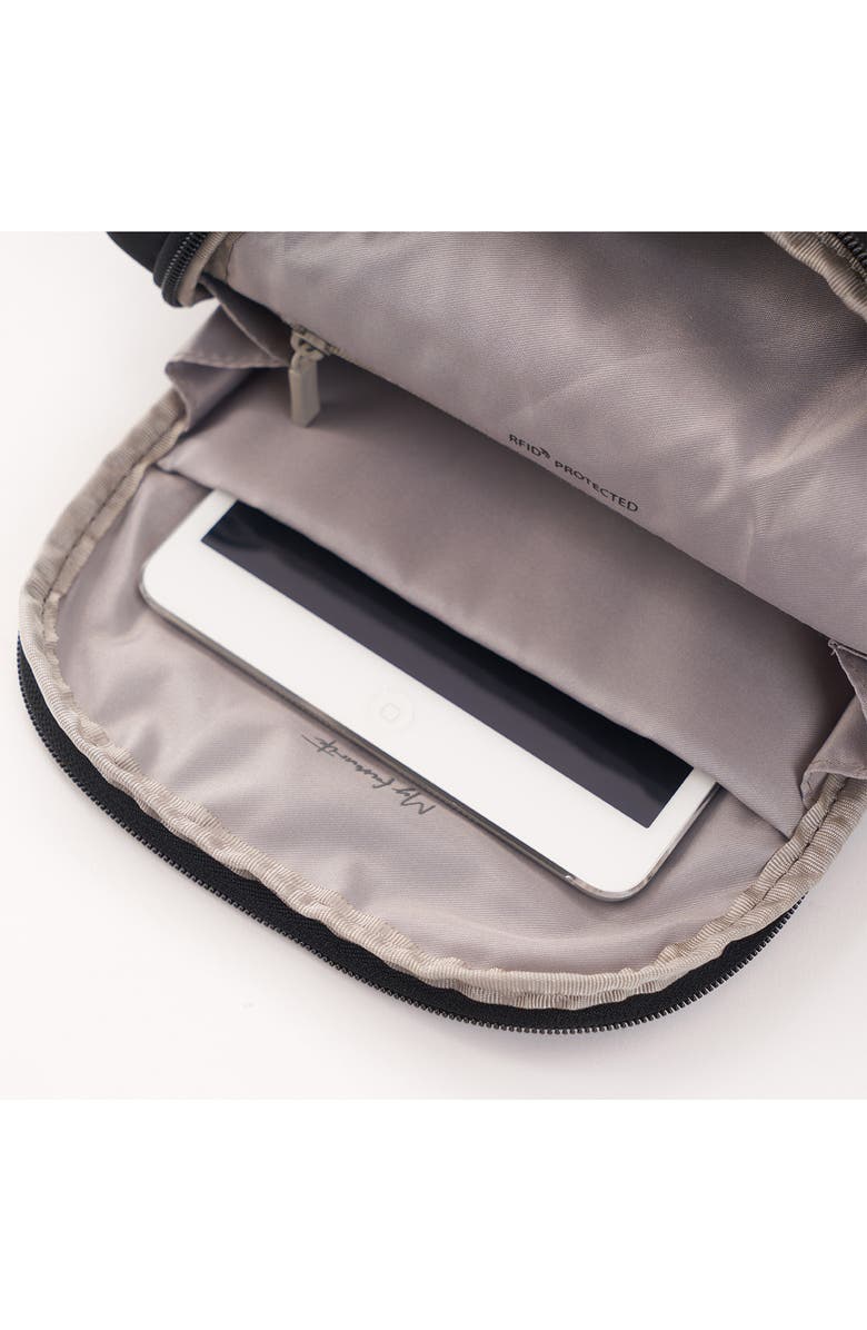 Hedgren Small Vogue Water Repellent RFID Backpack, Alternate, color, Black