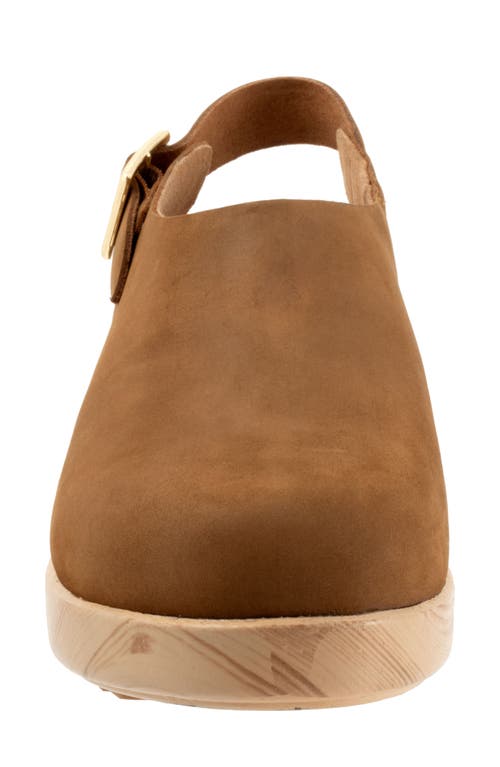 Softwalk ® Fairbanks Slingback Platform Clog In Brown