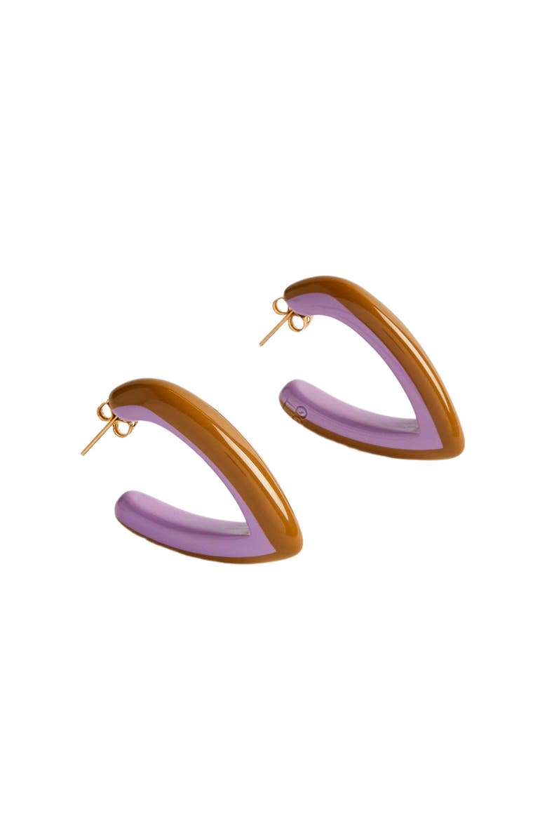 La DoubleJ Dew Earrings Bicolor Mini Bicolor Lilac, Alternate, color,