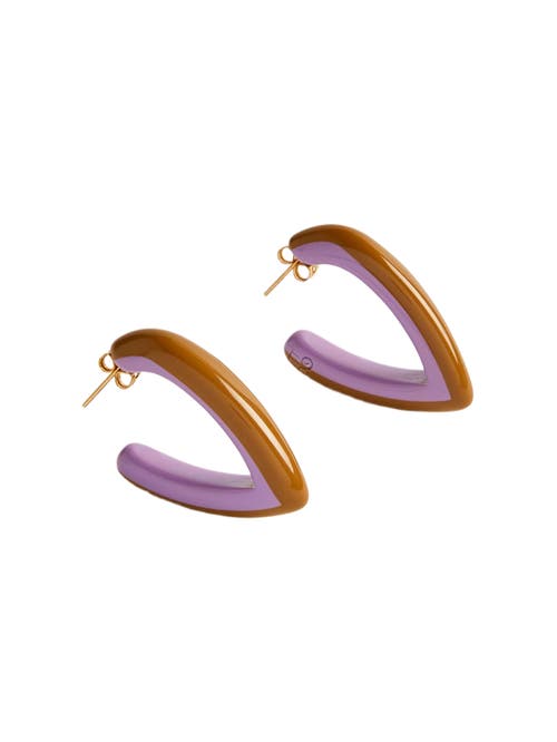 Shop La Doublej Dew Earrings Bicolor Mini Bicolor Lilac