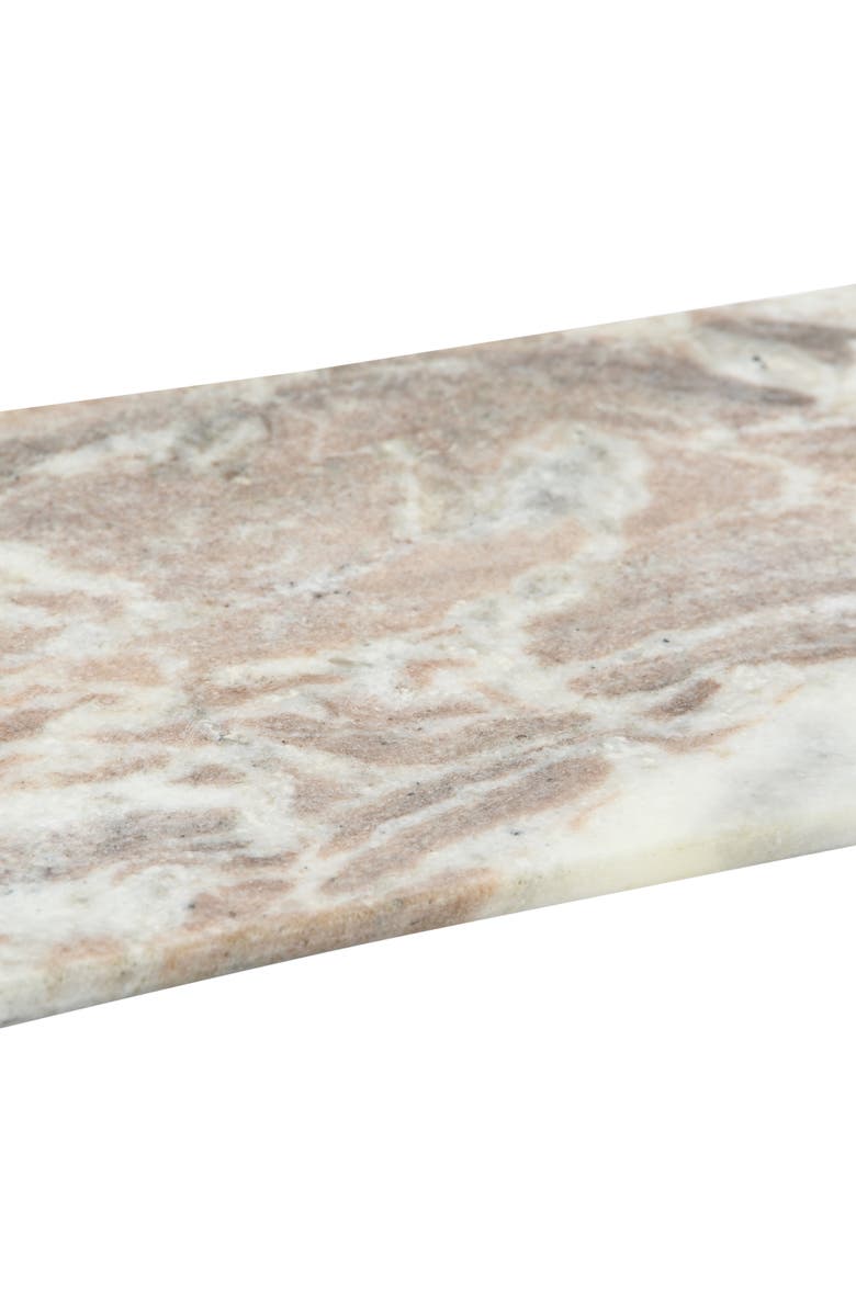 Storied Home Marble Food Serving Tray, Beige and White, Alternate, color, Natural
