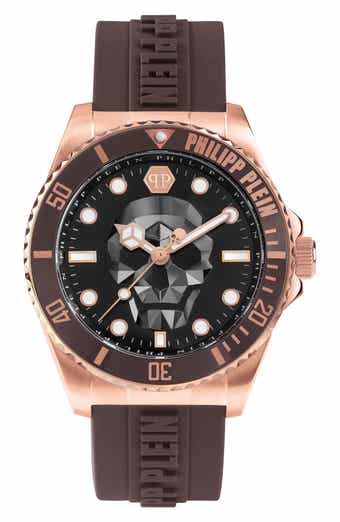 PHILIPP PLEIN The $kull Diver Silicone Strap Watch, 44mm