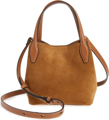 The Mini Suede Shopper Tote