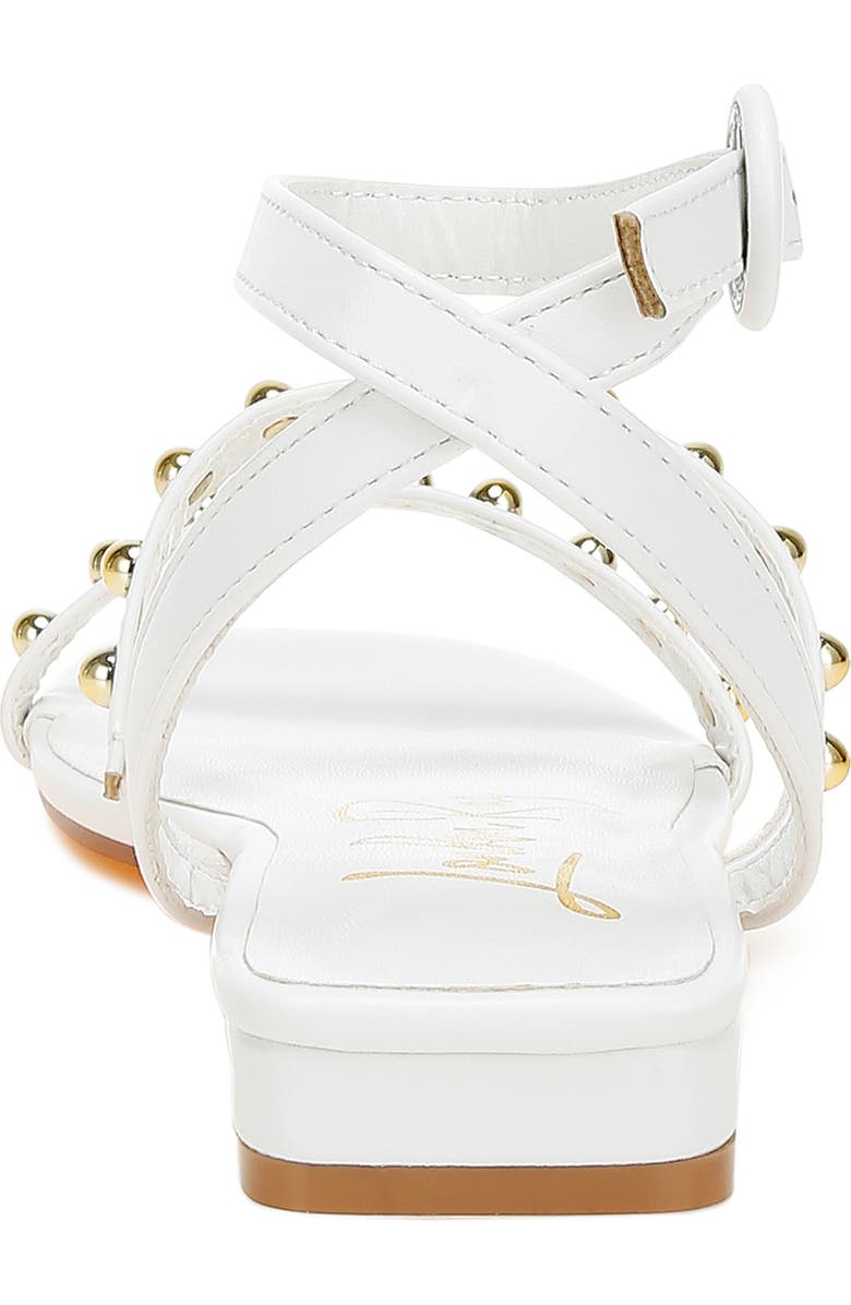 LONDON RAG Flippity Studded Ankle Strap Sandal, Alternate, color, Off White