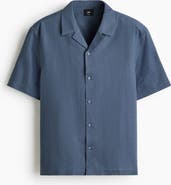 H&M Relaxed Fit Linen-blend Resort Shirt