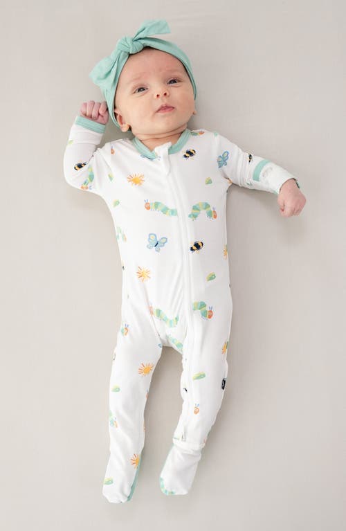 Kyte Baby Kids' 'the Very Hungry Caterpillar' Zip-up Romper In White