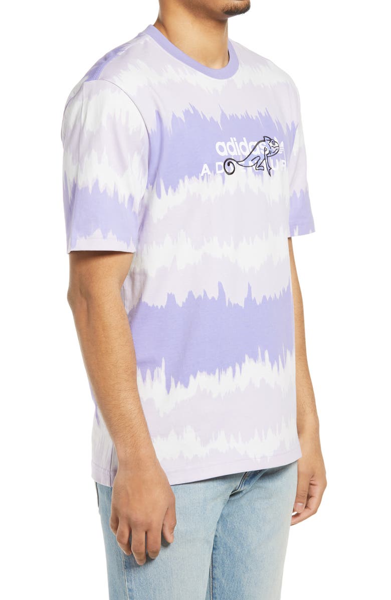 adidas Originals Men's Adventure Stripe Embroidered T-Shirt, Alternate, color, 