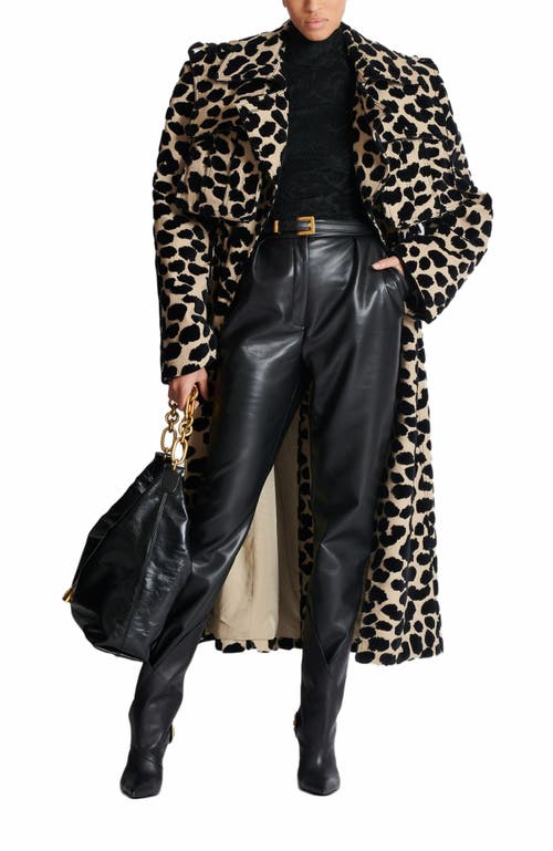 Balmain Baroque Pattern Long-sleeved Top In Black