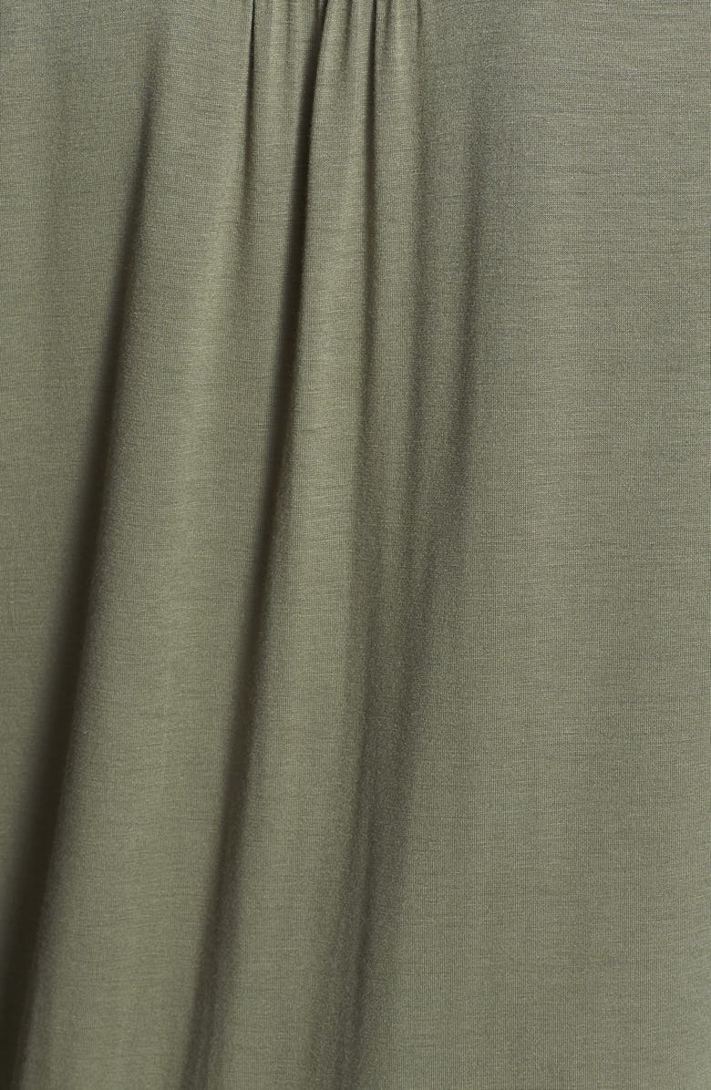 Pleione Mixed Media Roll Sleeve Top, Alternate, color, 