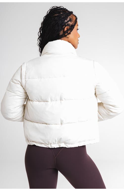 Vitality Convertible Puffer In Oat