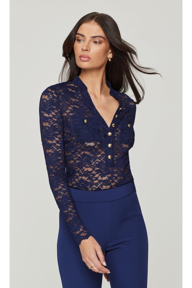 Ilona Lace Top, Main, color, Blue