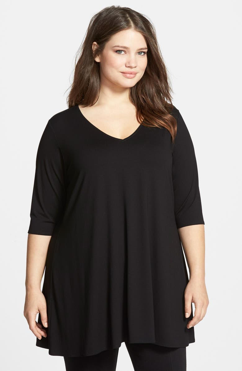 Eileen Fisher V-Neck Tunic, Main, color, 
