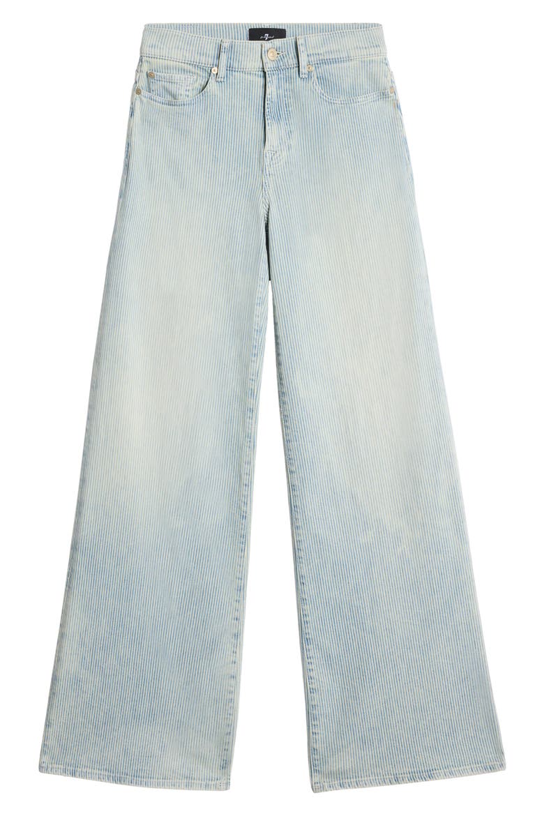 Lotta High Waist Wide Leg Jeans, Alternate, color, STRIPES