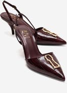 Prologue Shoes Yvella Buckle Pointed Toe Stiletto Pump