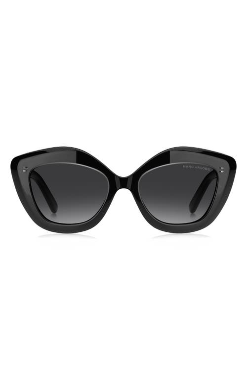 Marc Jacobs The Sunglasses Cat-eye Sunglasses In Crystal Black/dark Grey