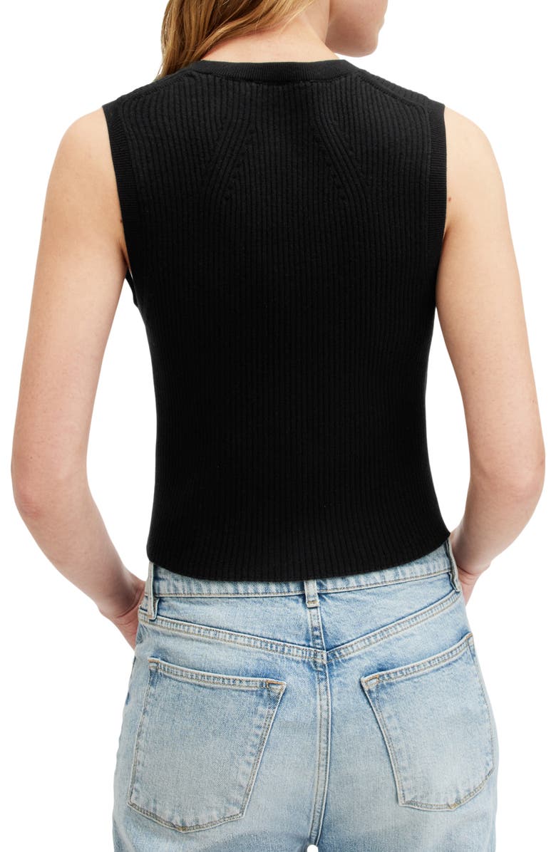 AllSaints Cruz Rib Vest, Alternate, color,
