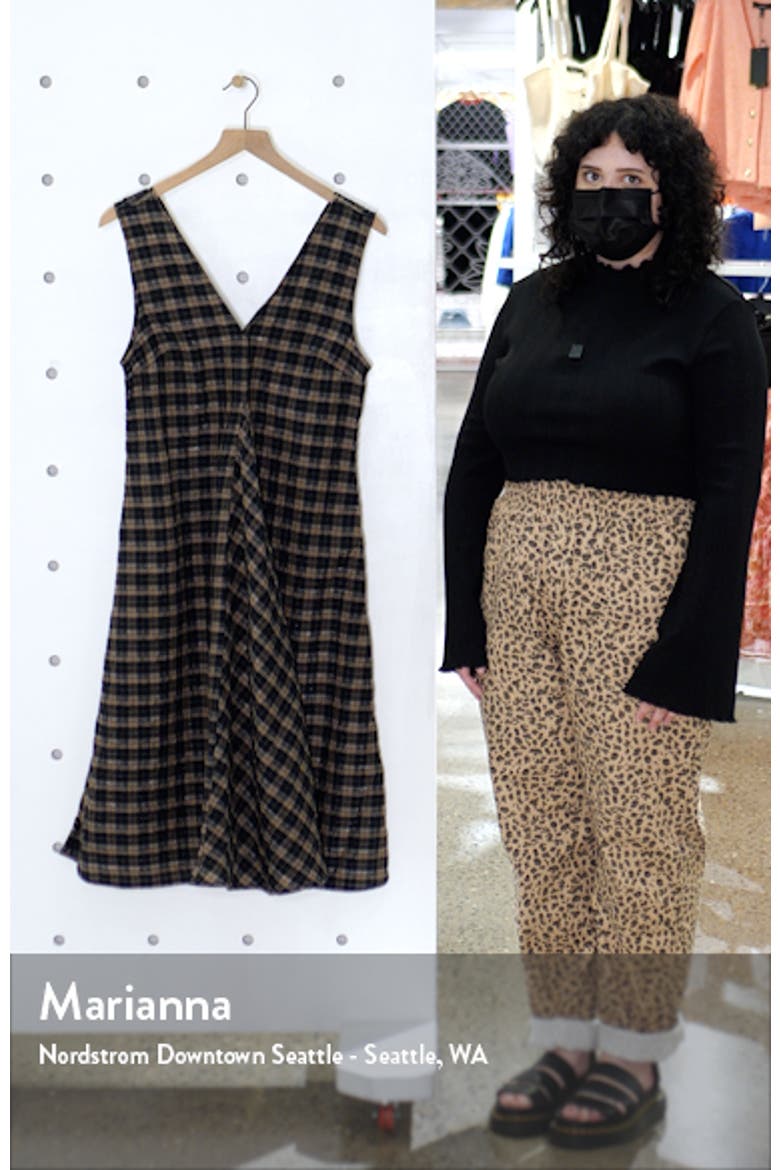 Check Seersucker A-Line Dress video