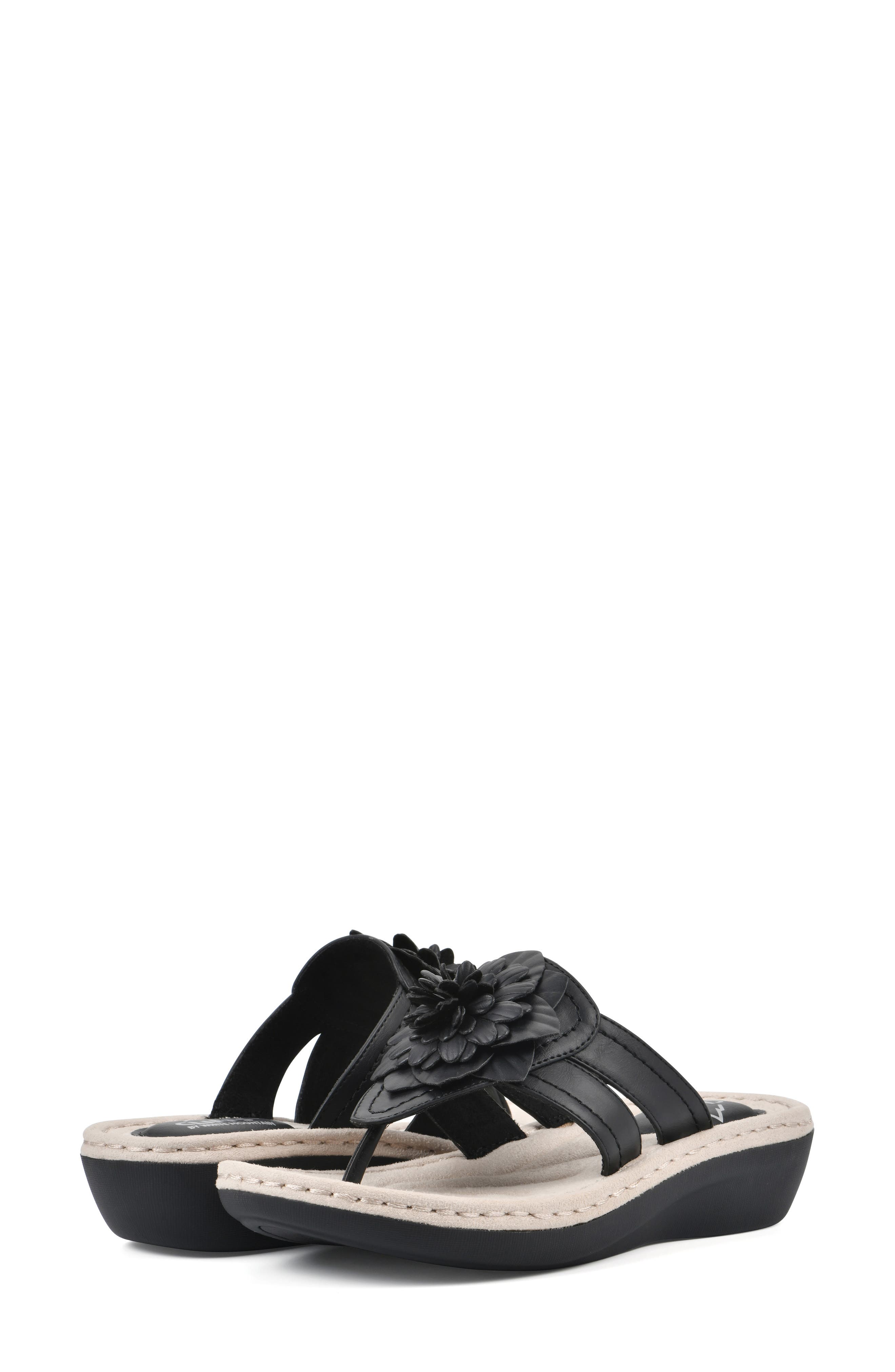 CLIFFS BY WHITE MOUNTAIN Cassia Flower Flip Flop - Wide Width Available, Alternate, color, 