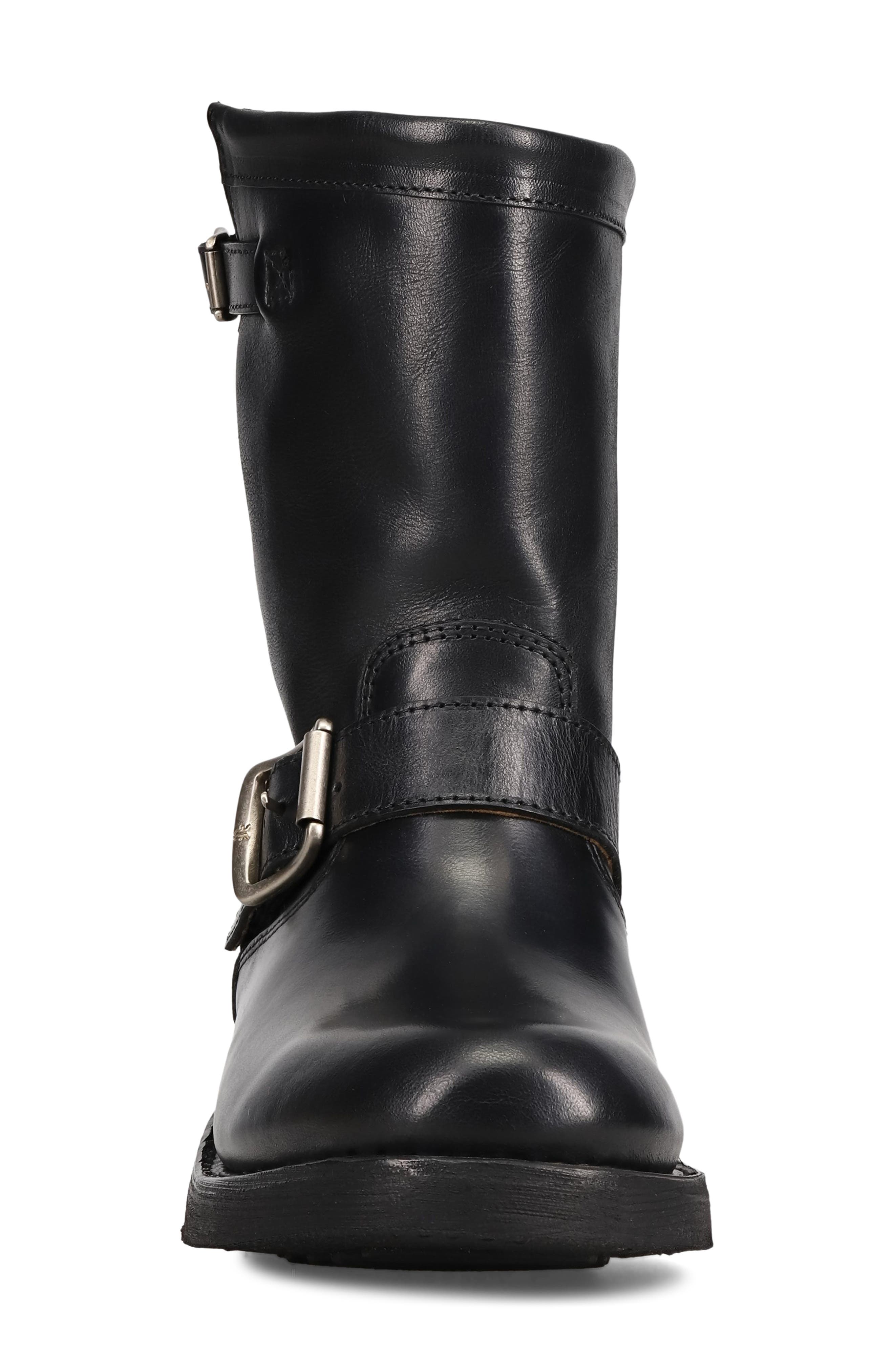 Viv Short Engineer Boot, Alternate, color, BLACK