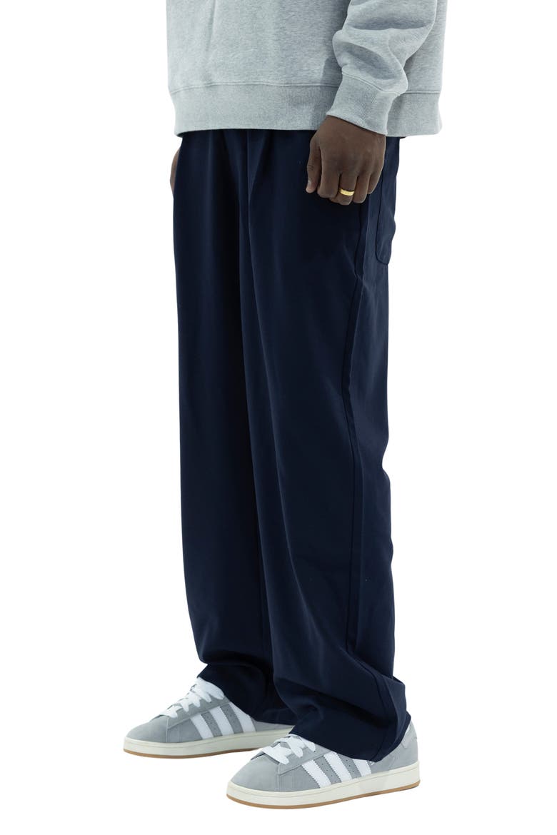 Pleated Slacks, Alternate, color, NAVY