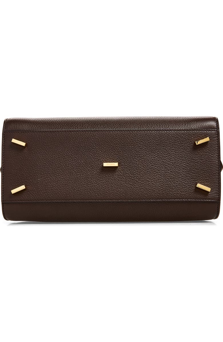 FERRAGAMO Small The Studio Soft Leather Top Handle Bag, Alternate, color, Testa Di Moro