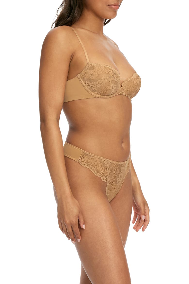 Impress Balconette Underwire Bra, Alternate, color, GINGER/ TERRACOTTA