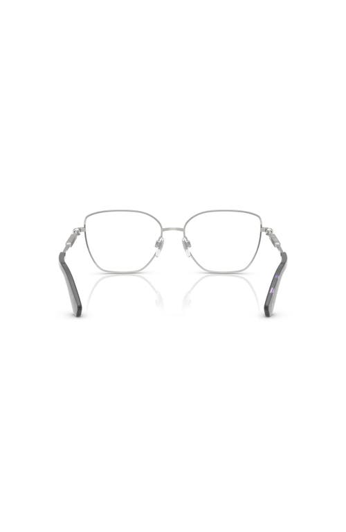 Burberry 56mm Cat Eye Optical Glasses In Metallic