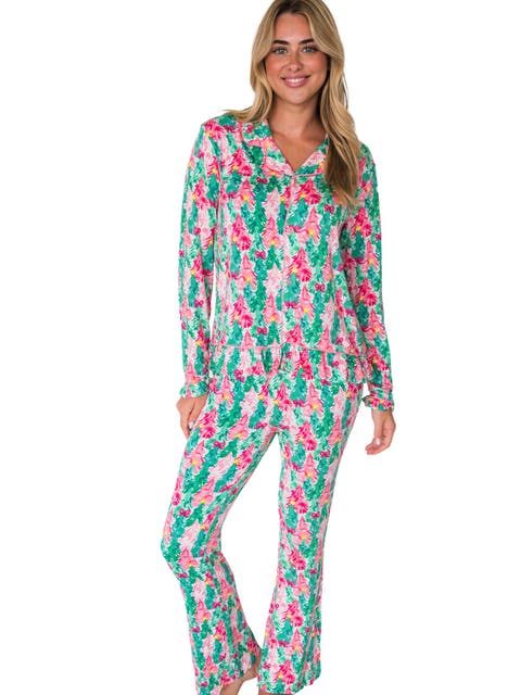 SoftSnooze Women's Ruffle Flare Pajama Set