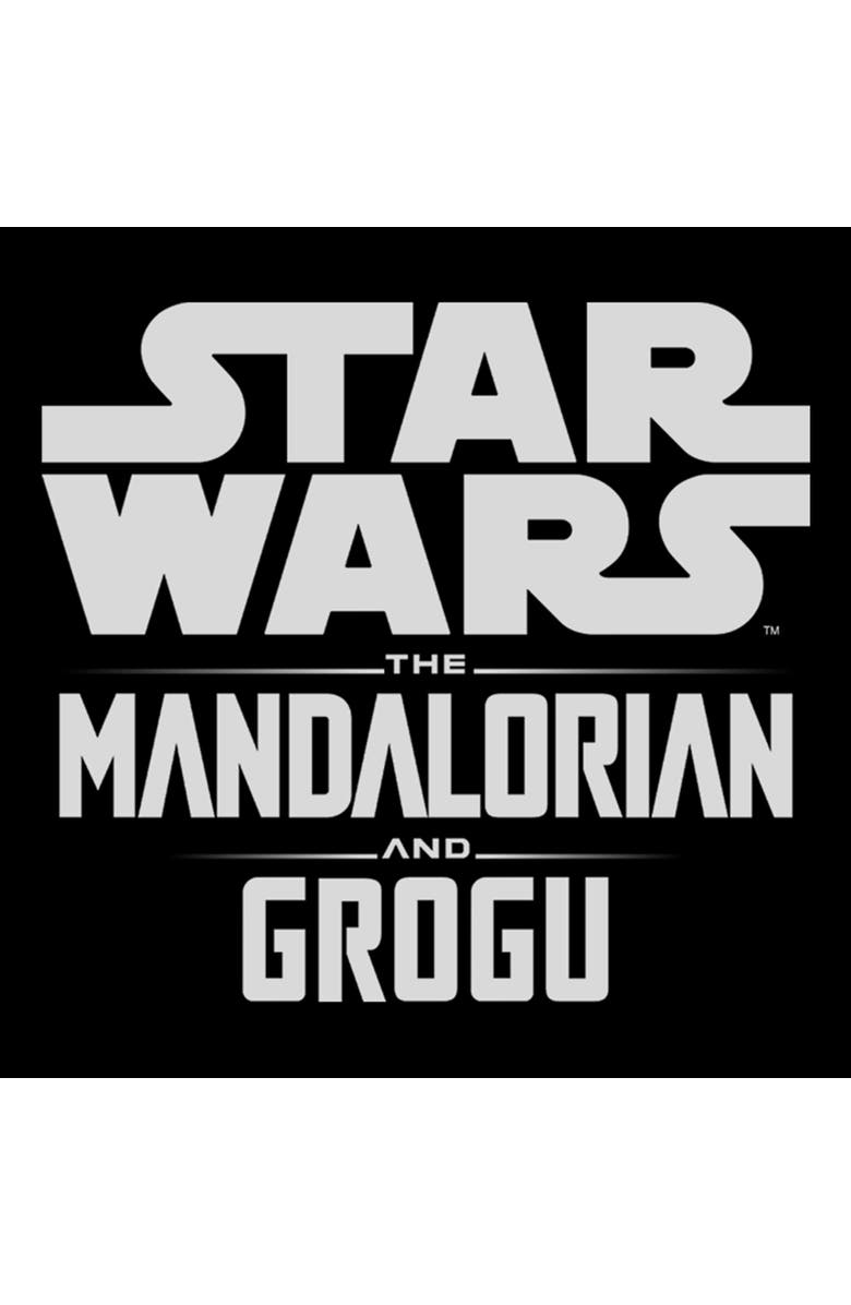 Star Wars: The Mandalorian and Grogu Women's Star Wars The Mandalorian and Grogu Official Bold Logo  Graphic T-Shirt, Alternate, color, Black
