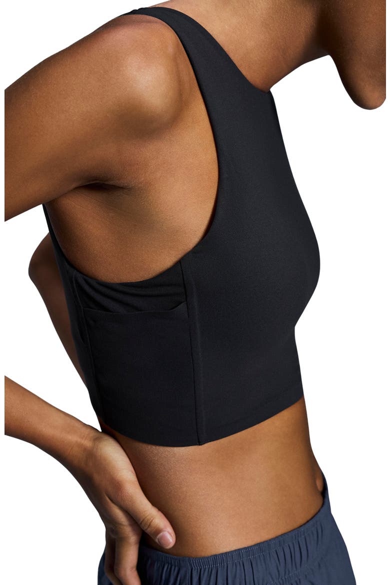 Core 2-in-1 Crop Performance Tank, Alternate, color, BLACK