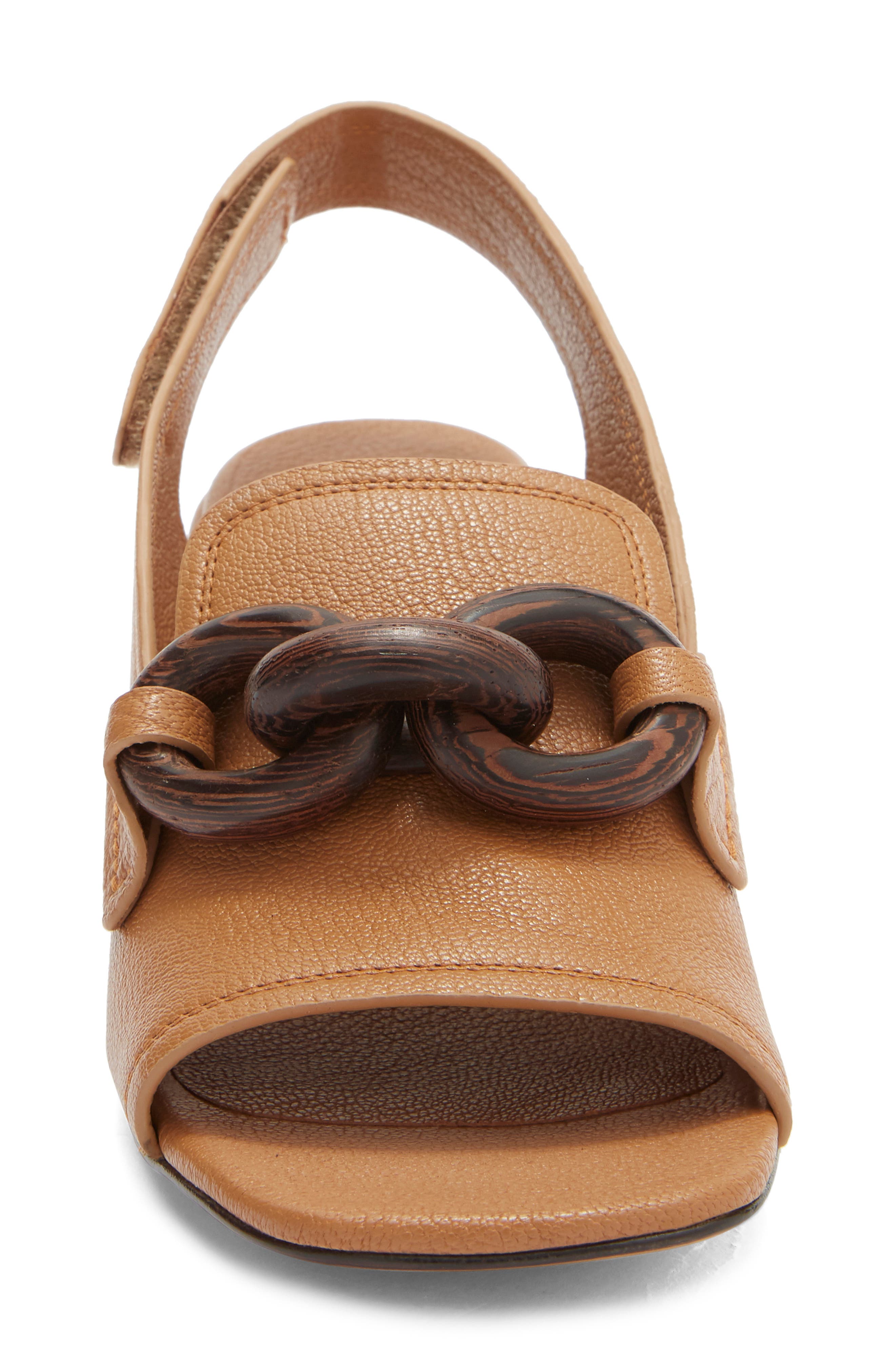 Pedro Garcia Udelia Block Heel Slingback Sandal, Alternate, color, Tan