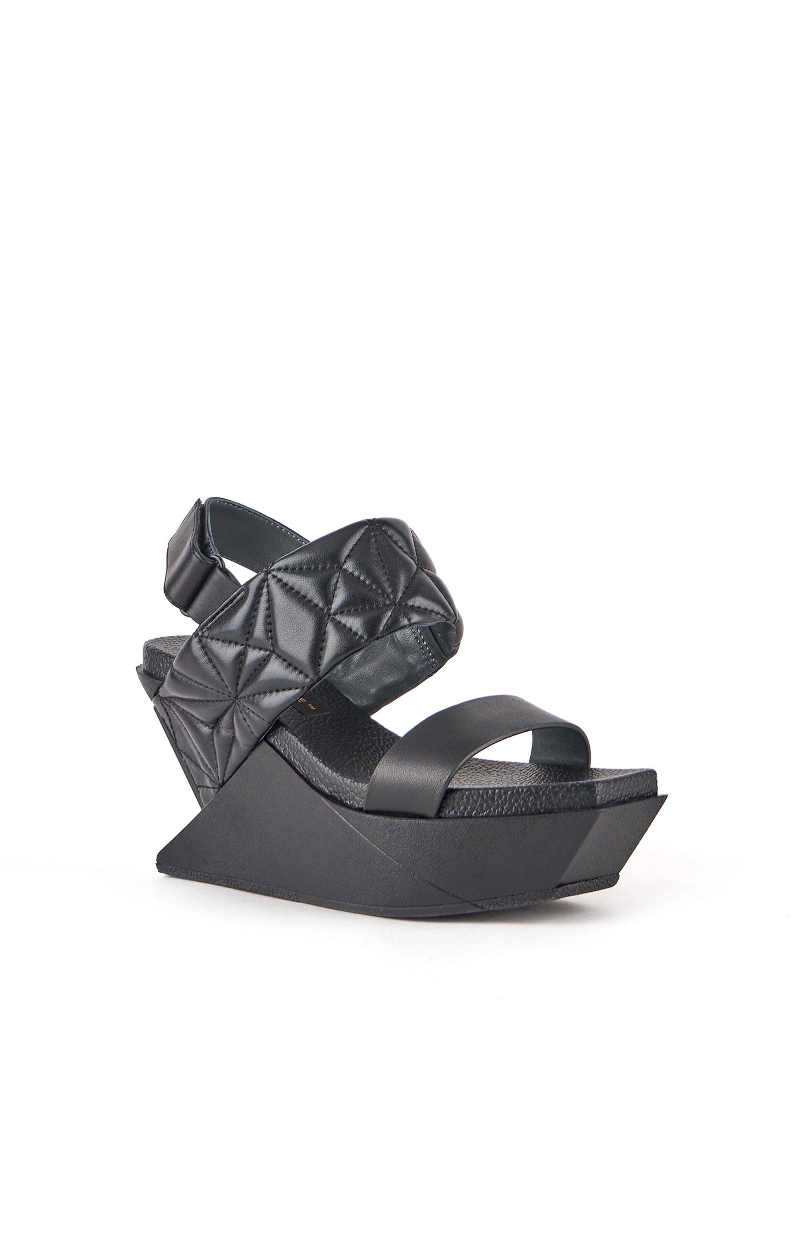 Delta Wedge Puffy, Alternate, color, Black