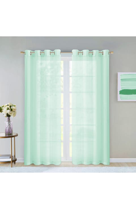 Sheer Set of 2 Panel Curtains