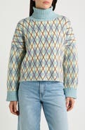 24Colours Pattern Turtleneck Sweater